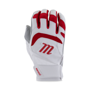 Marucci Signature Batting Gloves White Red