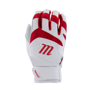 Marucci Youth Batting Glove White Red