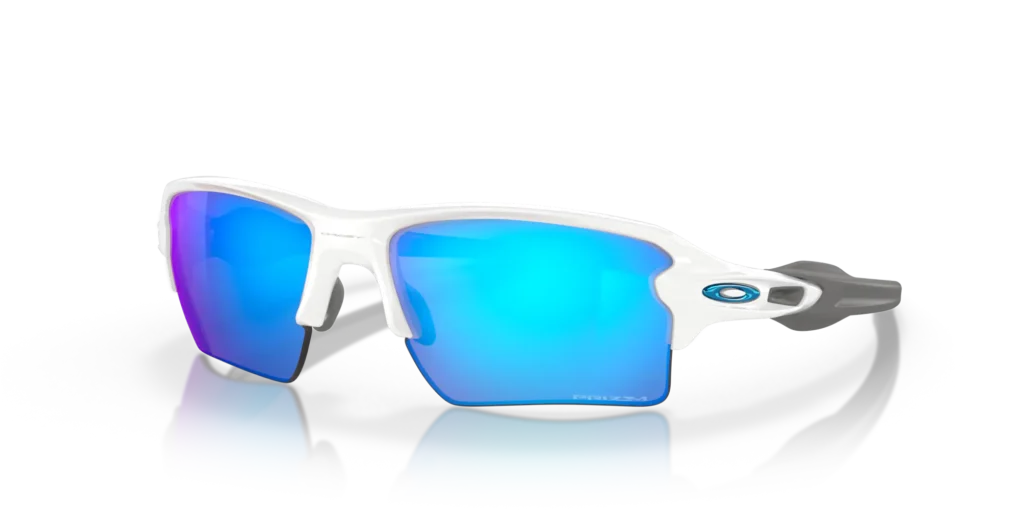 Oakley Flak 2.0 XL Polished White Frame w/ Prizm Sapphire Lens