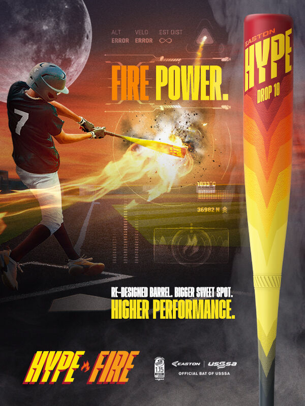 2024 Easton Hype Fire -8 USSSA Baseball Bat: EUT4HYP8