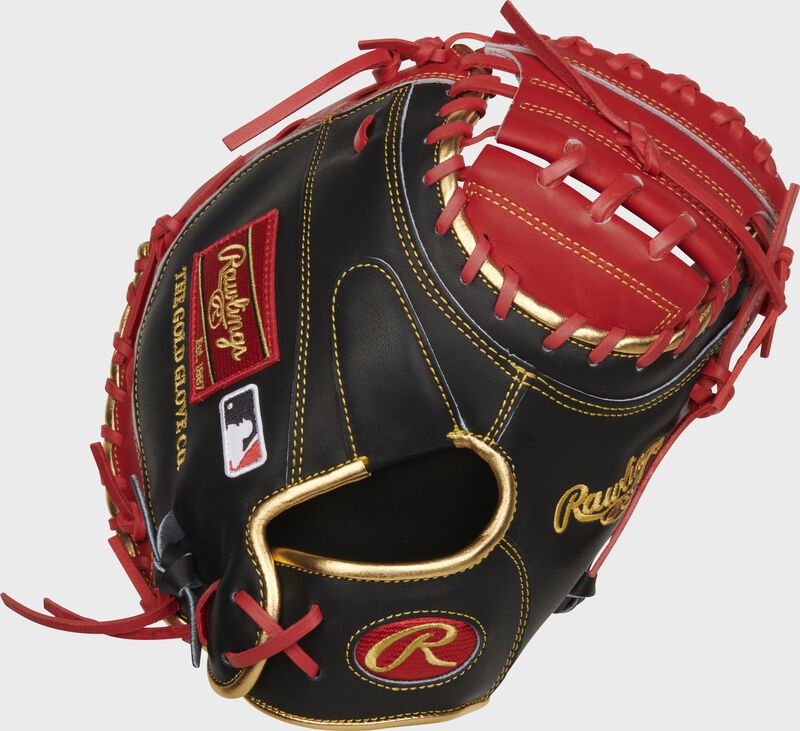Rawlings Heart Of The Hide R2G 32.5 Catchers Mitt Red Black PRORCM325US Baseline Sports Online