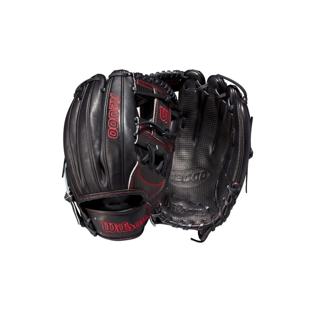 A2000 11.75″ 1787 Black & Red GOTM Infield Glove – Baseline Sports